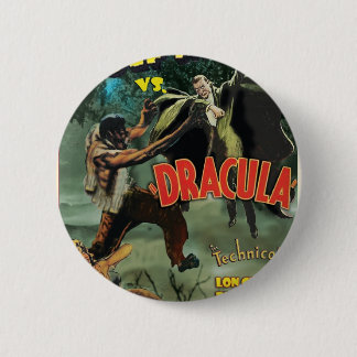 WOLFMAN VS DRACULA by Philip J. Riley 6 Cm Round Badge