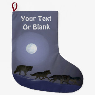 Wolfpack Large Christmas Stocking