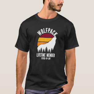 Wolfpack Lifetime Member Father In Law Wolf Family T-Shirt