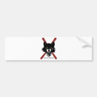Wolfpack ski pole sticker