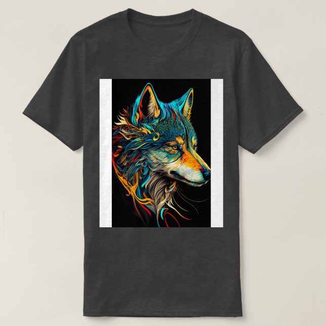 Wolfs Head Portrait 1 T-Shirt (Design Front)