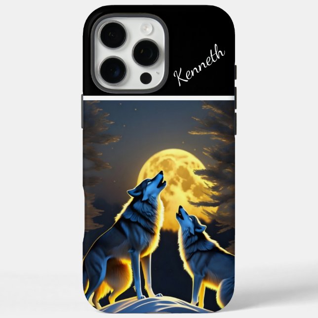 Wolf's Howl Reaches Full Moon Case-Mate iPhone Case (Back)