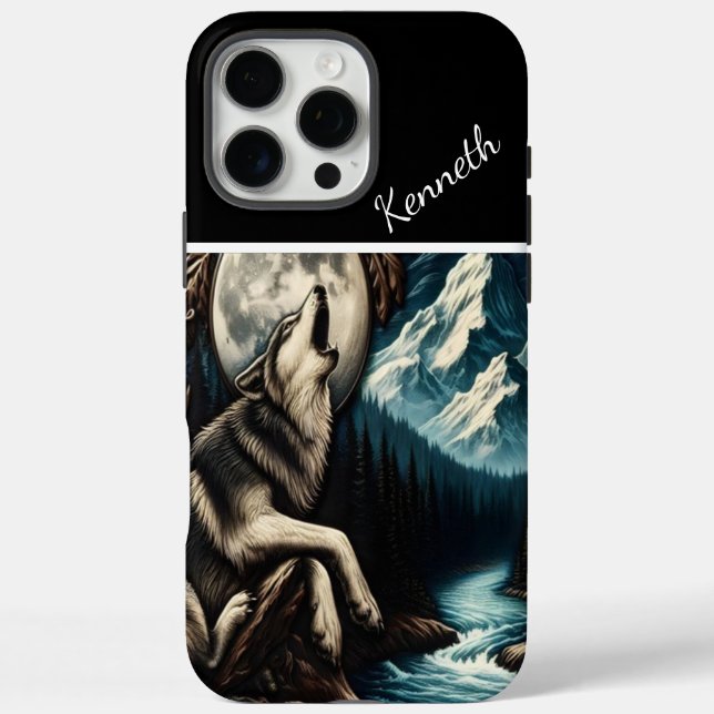Wolf's Moonlight Serenade Case-Mate iPhone Case (Back)