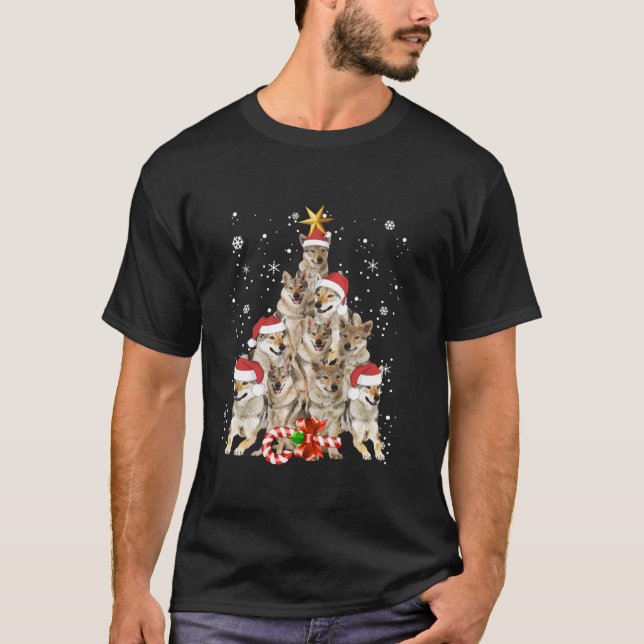 Wolfs Tree Christmas Sweater Xmas Pet Animal Wolf  (Front)