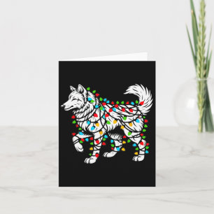 Wolfs Tree Christmas Sweater Xmas Pet Animal Wolf Card