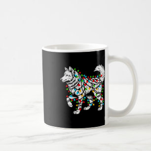 Wolfs Tree Christmas Sweater Xmas Pet Animal Wolf  Coffee Mug