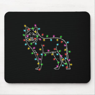 Wolfs Tree Christmas Sweater Xmas Pet Animal Wolf  Mouse Mat