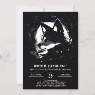 Wolf's Whimsical Birthday Invitation