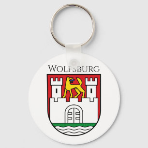 Wolfsburg coat of arms, Germany Key Ring