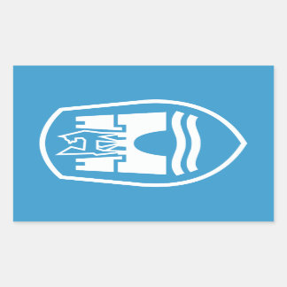 Wolfsburg Coat of Arms (white) Rectangular Sticker
