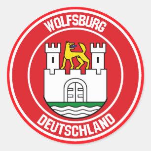 Wolfsburg Round Emblem Classic Round Sticker