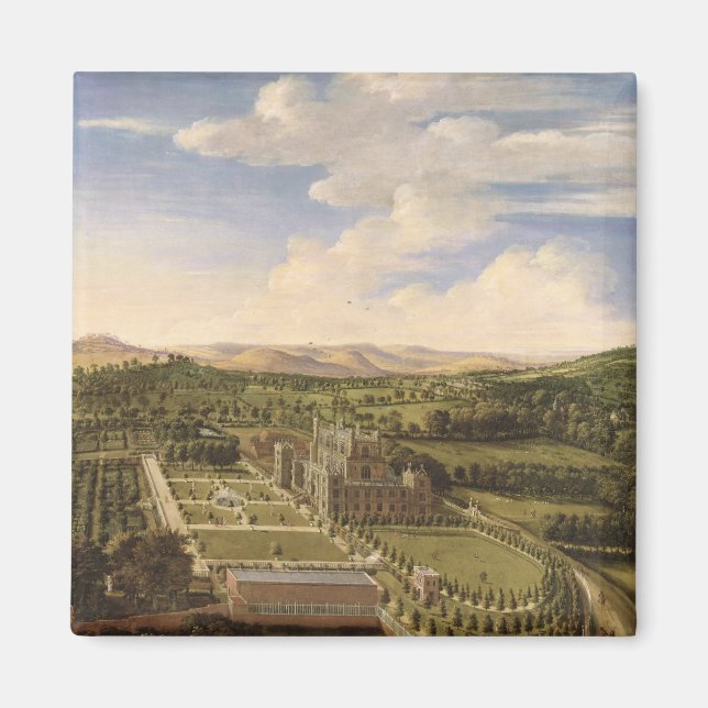 Wollaton Hall and Park, Nottingham, 1697 (oil on c Magnet (Front)