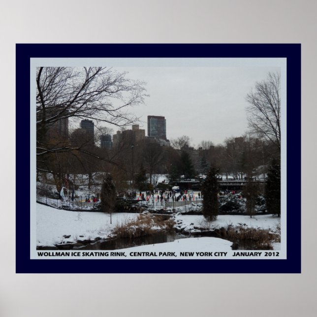 Wollman Ice Skating Rink, Central Park NYC  Poster (Front)