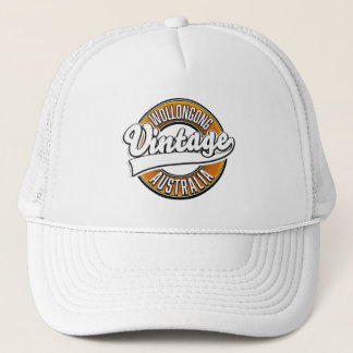 Wollongong australia vintage style logo. trucker hat