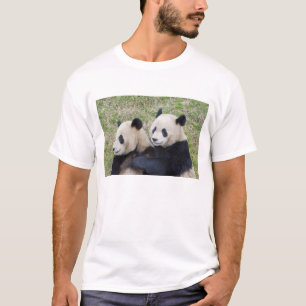 Wolong Reserve, China, Giant panda hugging T-Shirt
