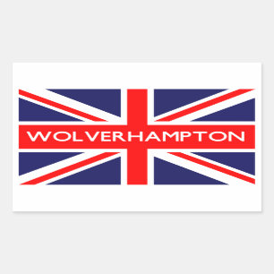 Wolverhampton : British Flag Rectangular Sticker