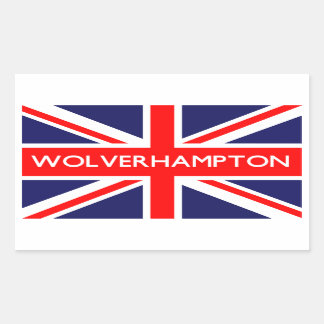 Wolverhampton : British Flag Rectangular Sticker