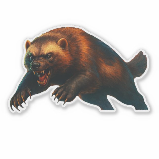 Wolverine Cut-out Sticker (Front)