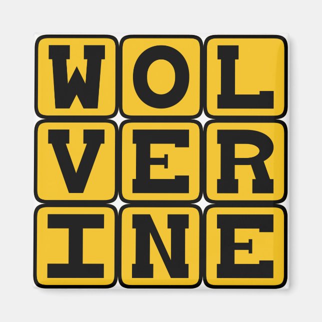 Wolverine, Ferocious Mammal Magnet (Front)