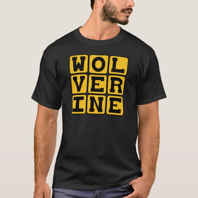 Wolverine, Ferocious Mammal T-Shirt (Front)