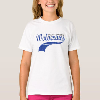 Wolverines Baseball Raglan Girls T-Shirt