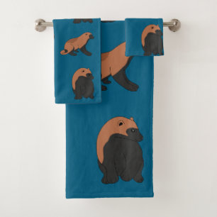 Wolverines bath towel set