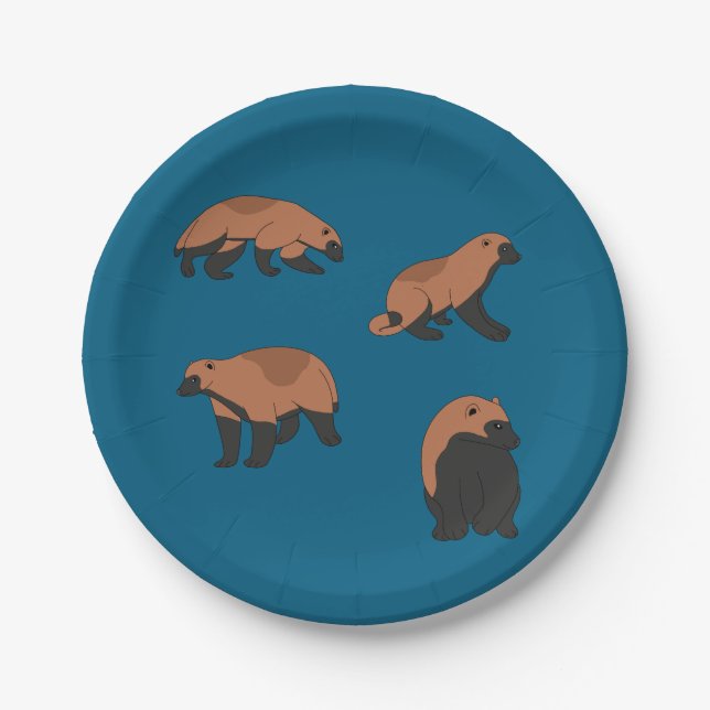 Wolverines  paper plate (Front)