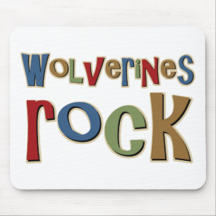 Wolverines Rock Mouse Mat