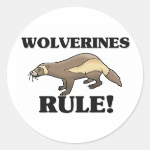 WOLVERINES Rule! Classic Round Sticker