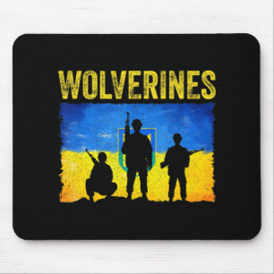 Wolverines Support Ukraine  Mouse Mat