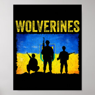 Wolverines Support Ukraine Poster