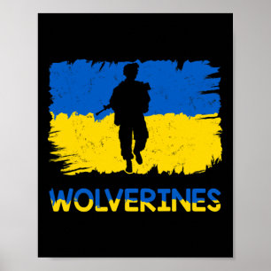 Wolverines Support Ukraine Support Ukraine Stand W Poster