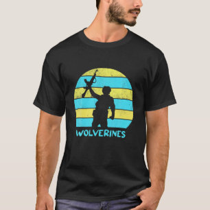 Wolverines Ukraine Retro Sunset Wolverines Support T-Shirt