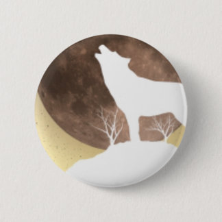 wolves 6 cm round badge