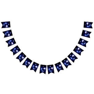 Wolves and Raven with full moon Bunting