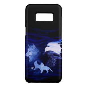 Wolves and Raven with full moon Case-Mate Samsung Galaxy S8 Case