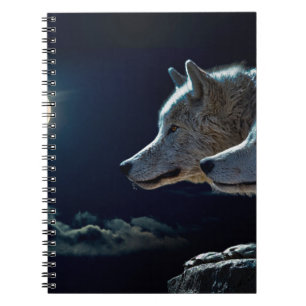 Wolves  and the fool moon notebook
