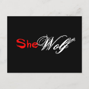 Wolves are for Girls Postcard