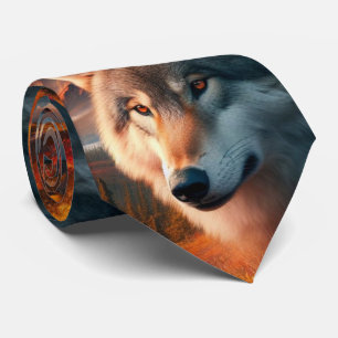 Wolves at Sunset Ridge  Tie