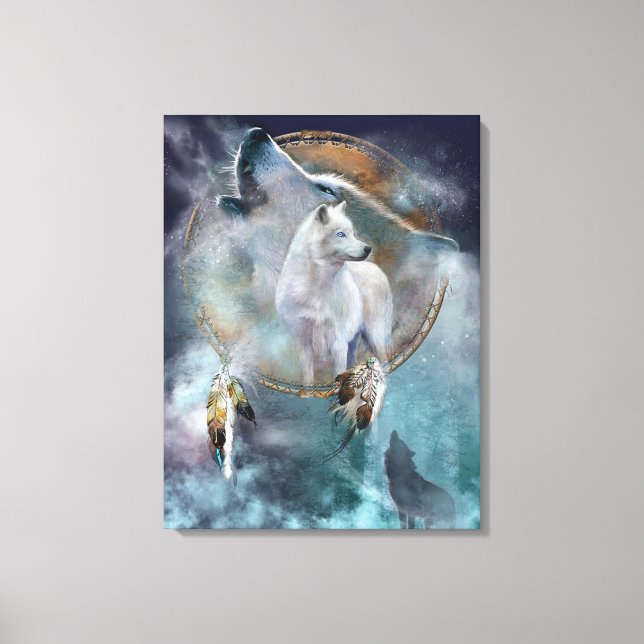 Wolves Canvas Print (Front)