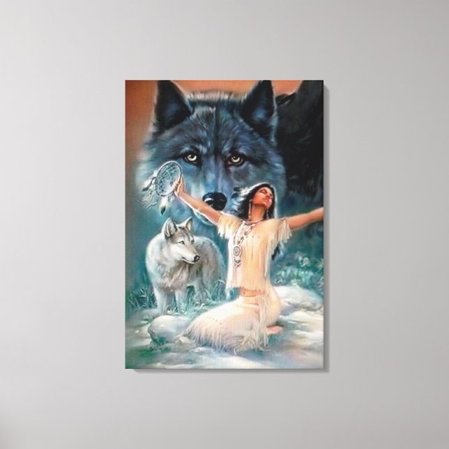 Wolves Canvas Print (Front)