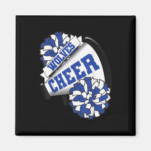 Wolves Cheer Back To School Cheerleading Spirit B Magnet