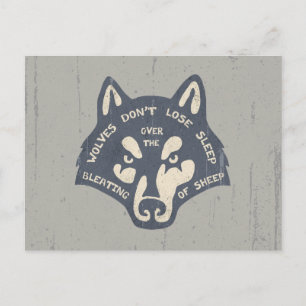 Wolves Don't Lose Sleep Postcard