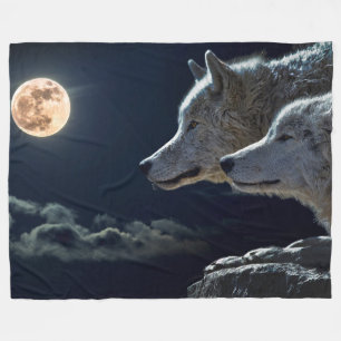 Wolves Fleece Blanket