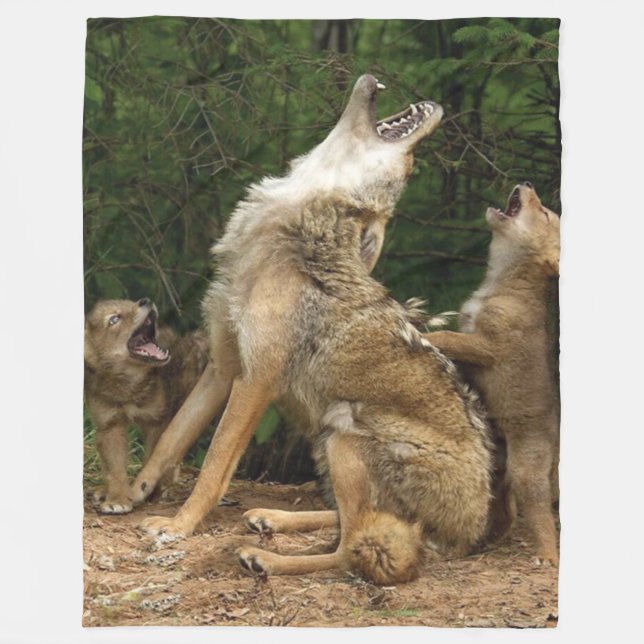 WOLVES FLEECE BLANKET (Front)