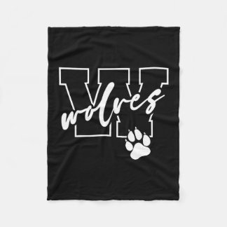 Wolves  fleece blanket