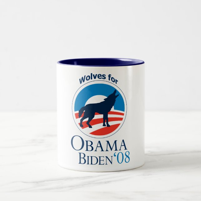 Wolves for Obama Mug (Center)