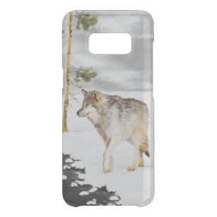 Wolves in Snow Painting - Original Wildlife Art Uncommon Samsung Galaxy S8 Case