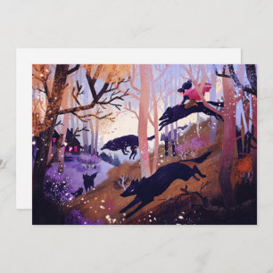 Wolves in the Forest Postcard