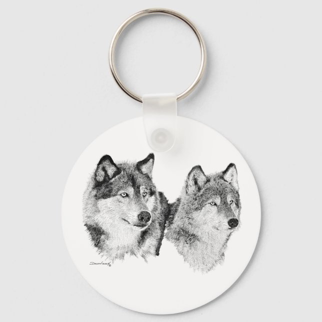 Wolves Key Ring (Front)